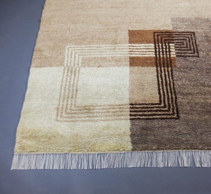 art deco modern wool rug 1930s 6085