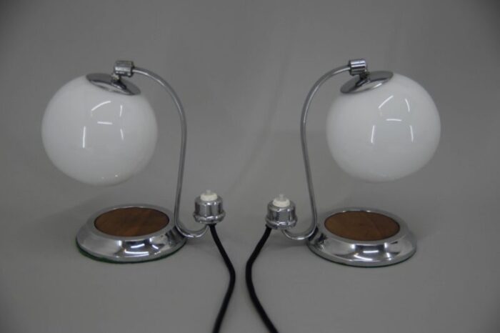 art deco table lamps 1930s set of 2 5