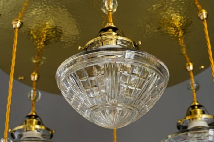 art deco viennese chandelier 1920s 8