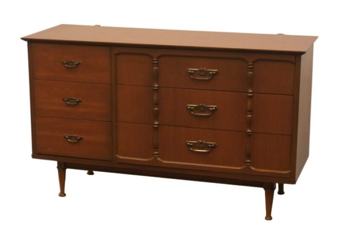 ballman cummings solid hard rock maple colonial early american 52 double dresser 2769