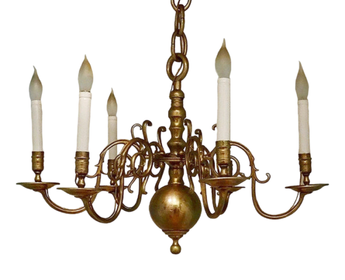 baroque style chandelier in bronze 2690