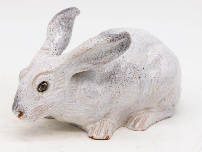 bavent ceramic hare or rabbit model french 1890s 0988