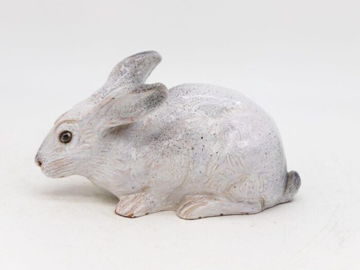 bavent ceramic hare or rabbit model french 1890s 2600