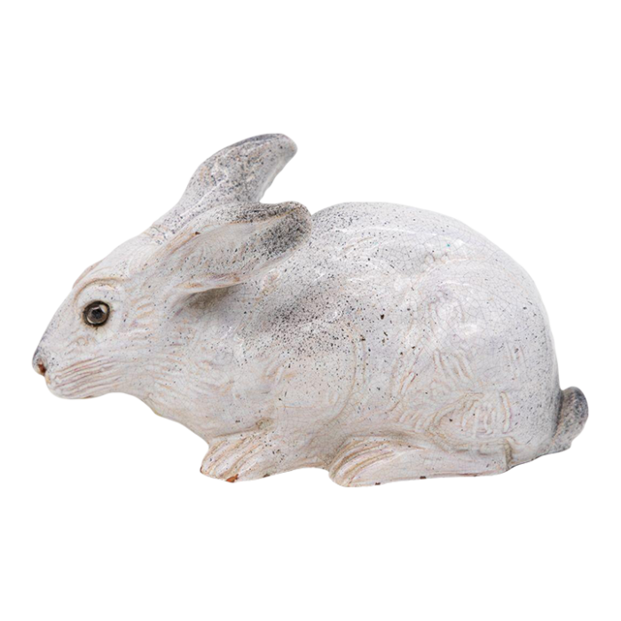 bavent ceramic hare or rabbit model french 1890s 2913