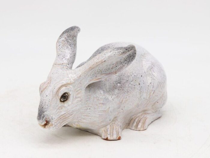 bavent ceramic hare or rabbit model french 1890s 4841