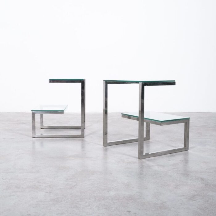 belgo chrome side tables glass 04 master