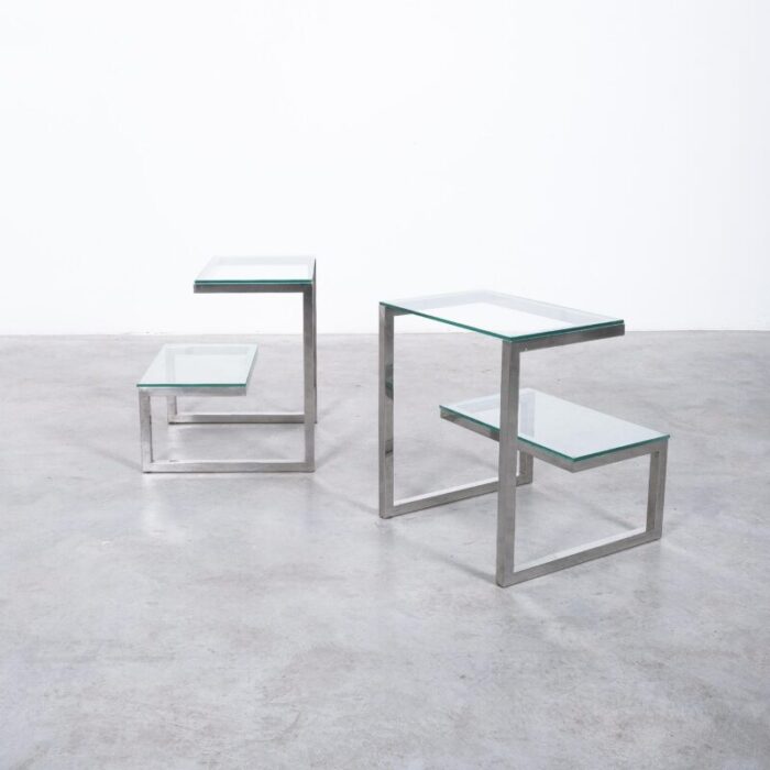 belgo chrome side tables glass 05 master