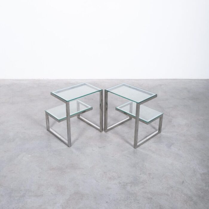 belgo chrome side tables glass 06 master