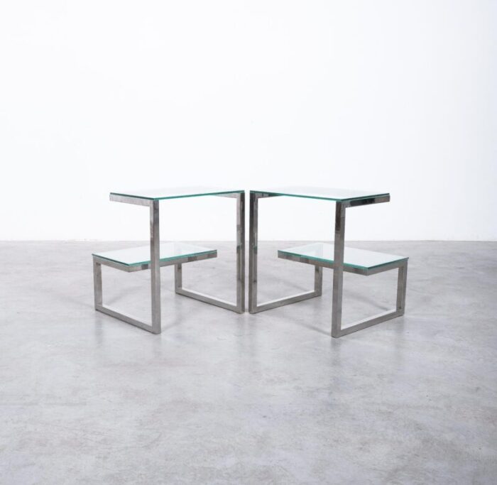 belgo chrome side tables glass 07 master