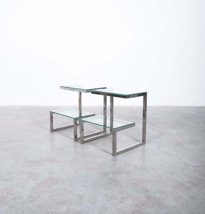 belgo chrome side tables glass 08 master