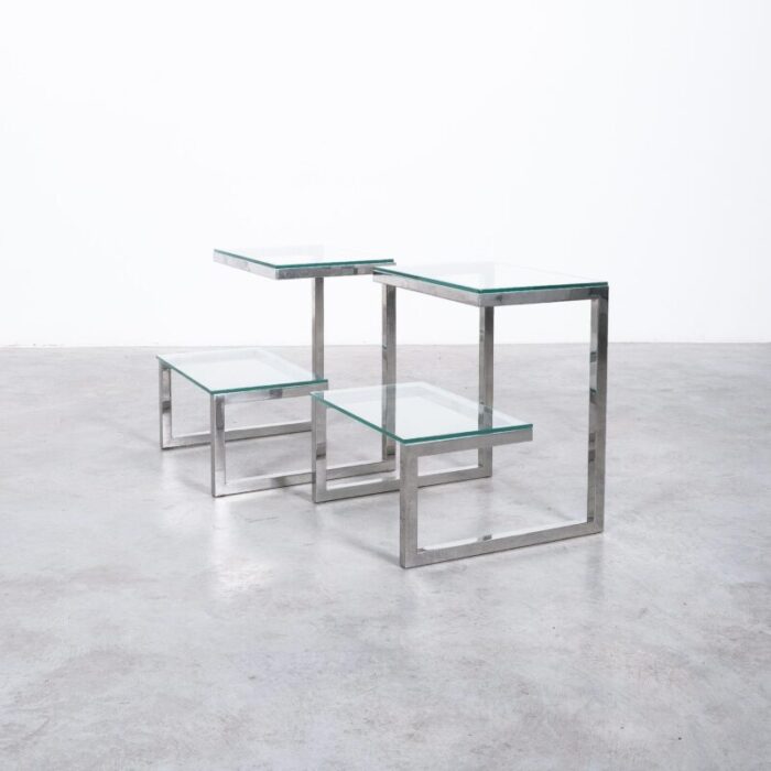 belgo chrome side tables glass 10 master