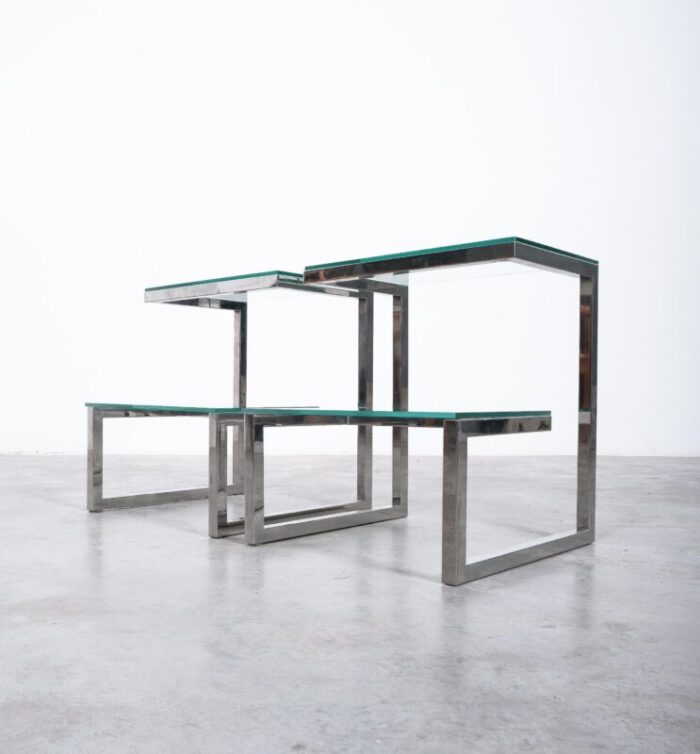 belgo chrome side tables glass 14 master