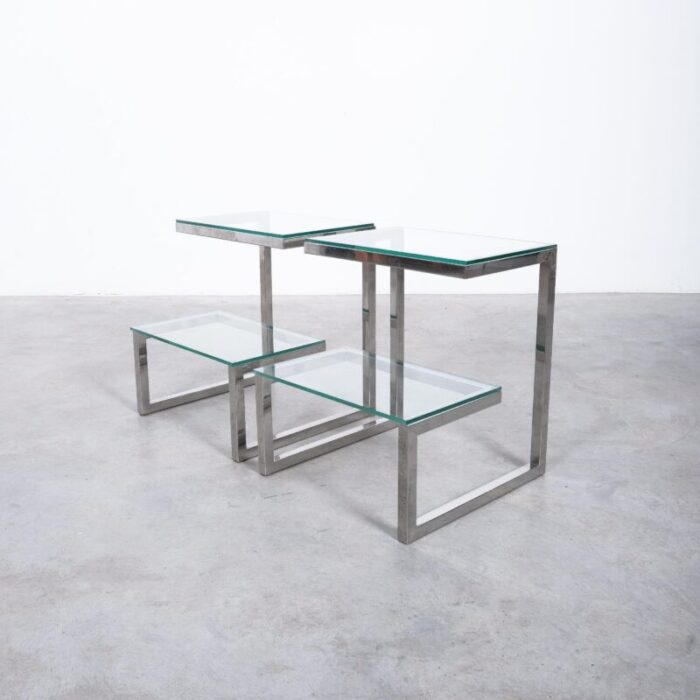 belgo chrome side tables glass 15 master