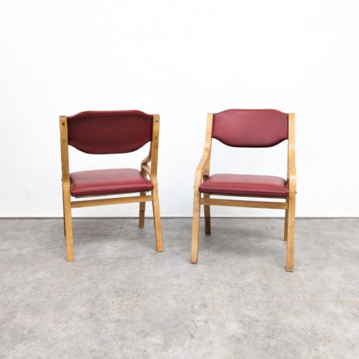 bentwood dining chairs by ludvik volak for drevopodnik holesov 1960s set of 2 5361