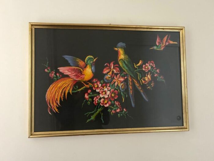 bird 1950 print framed 0438