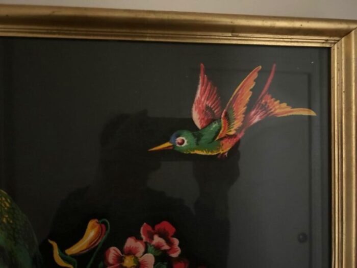 bird 1950 print framed 9378