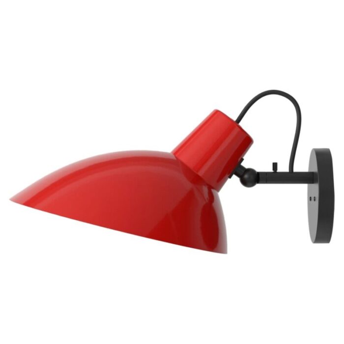 black and red cinquanta wall lamp by vittoriano vigano for astep 1