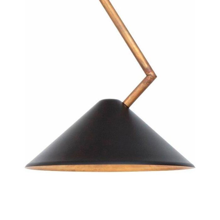 black brass branch ceiling lamp by johan carpner for konsthantverk tyringe 1 3