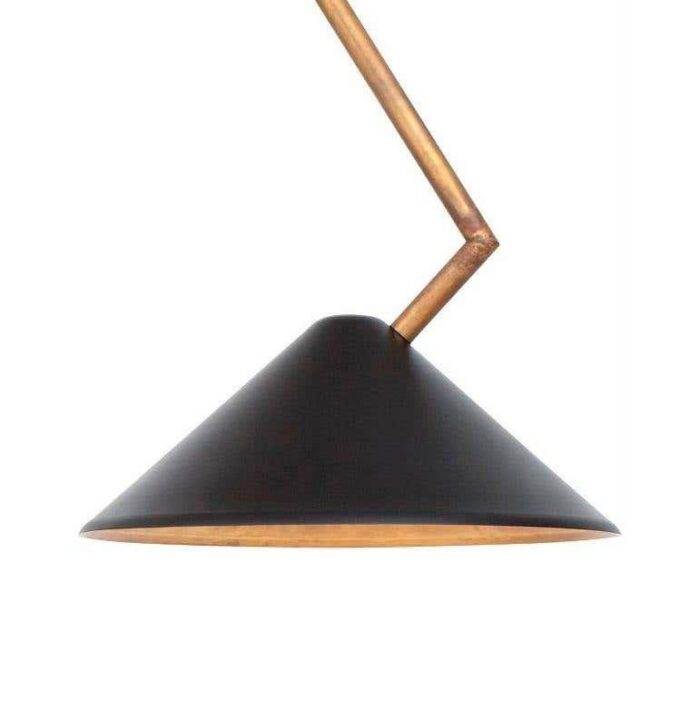 black brass branch ceiling lamp by johan carpner for konsthantverk tyringe 1 6