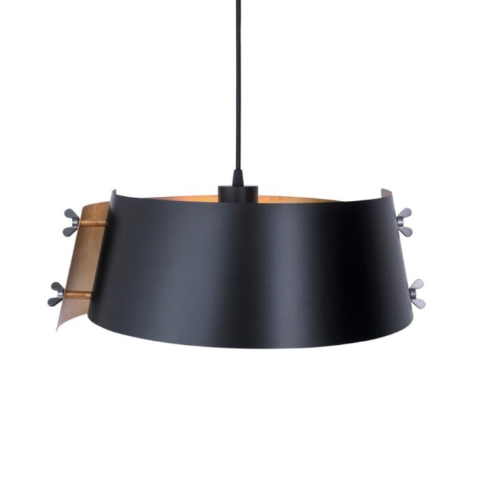 black brass glip flush mount lamp by jesper stahl for konsthantverk tyringe 1 3