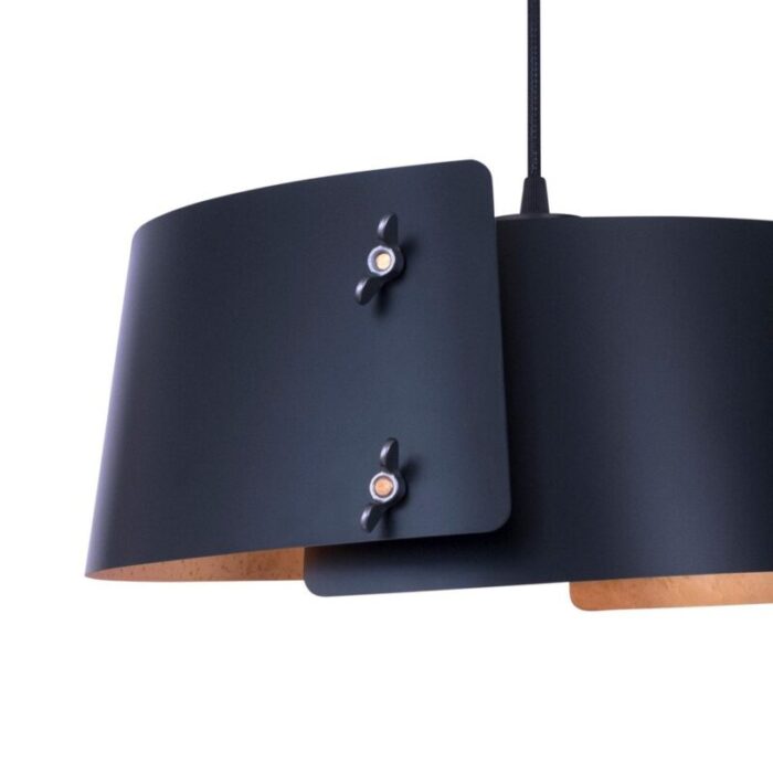 black brass glip flush mount lamp by jesper stahl for konsthantverk tyringe 1 7