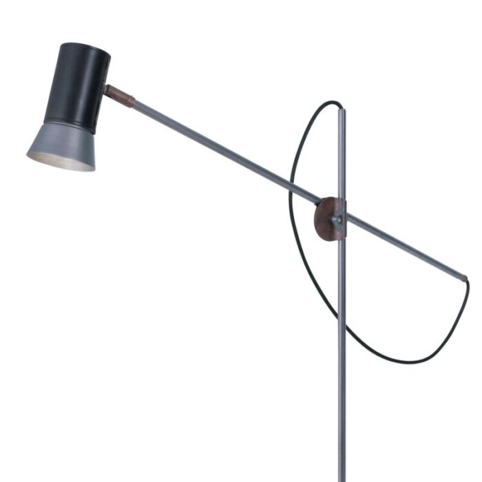 black iron leather kusk floor lamp by sabina grubbson for konsthantverk 2