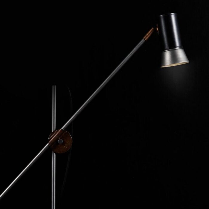 black iron leather kusk floor lamp by sabina grubbson for konsthantverk 7