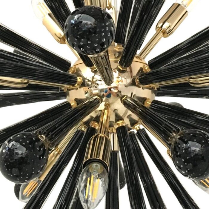 black murano glass drops sputnik chandelier from murano glass 2