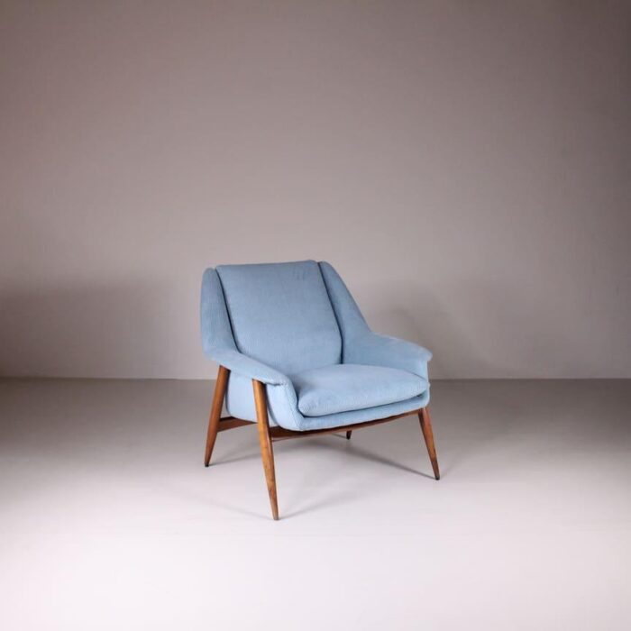 blue armchairs mod 854 by walter knoll for cassina set of 2 9735 scaled