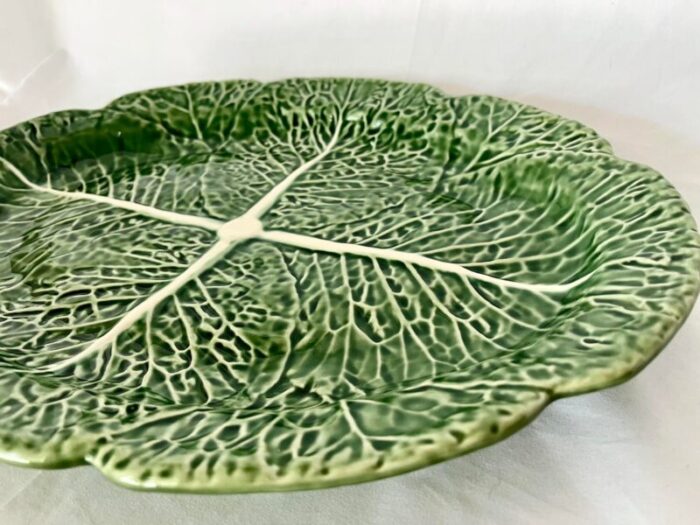 bordallo pinheiro green cabbage 17 oval platter 6953