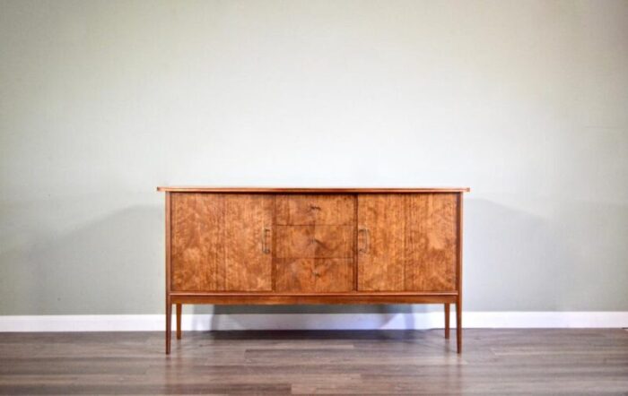 brass and walnut sideboard from vanson 1960s 1581