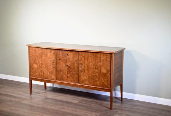 brass and walnut sideboard from vanson 1960s 3299