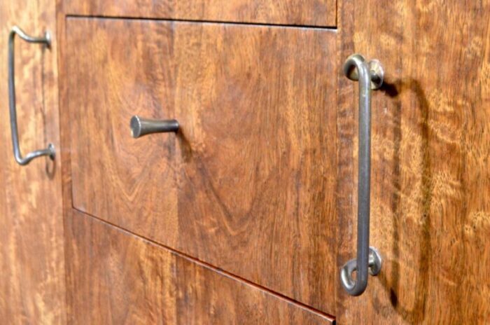 brass and walnut sideboard from vanson 1960s 4256