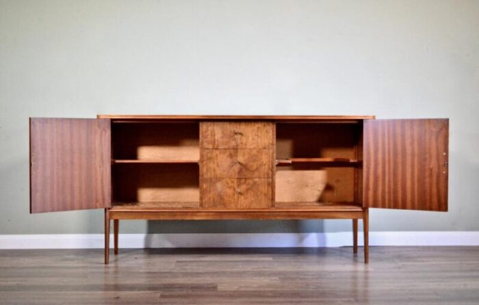 brass and walnut sideboard from vanson 1960s 6583