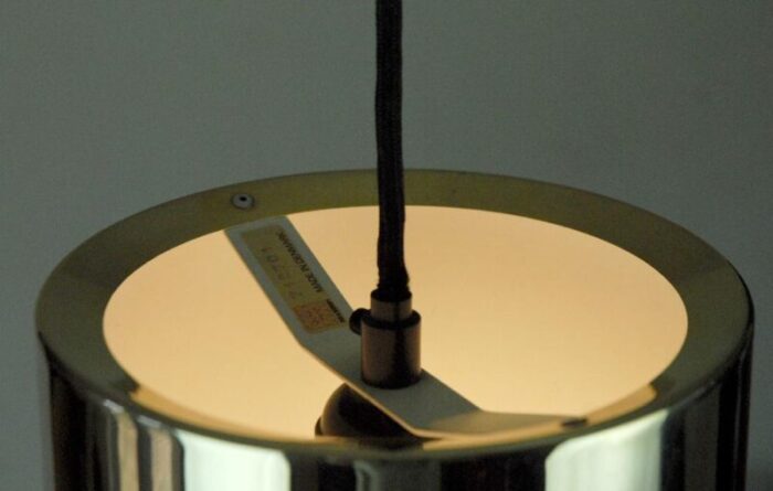 brass sektor pendant lamp by jo hammerborg for fog and morup 1970s 3699