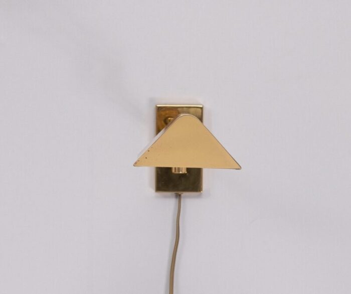 brass swing arm wall lamp germany 1978 0738