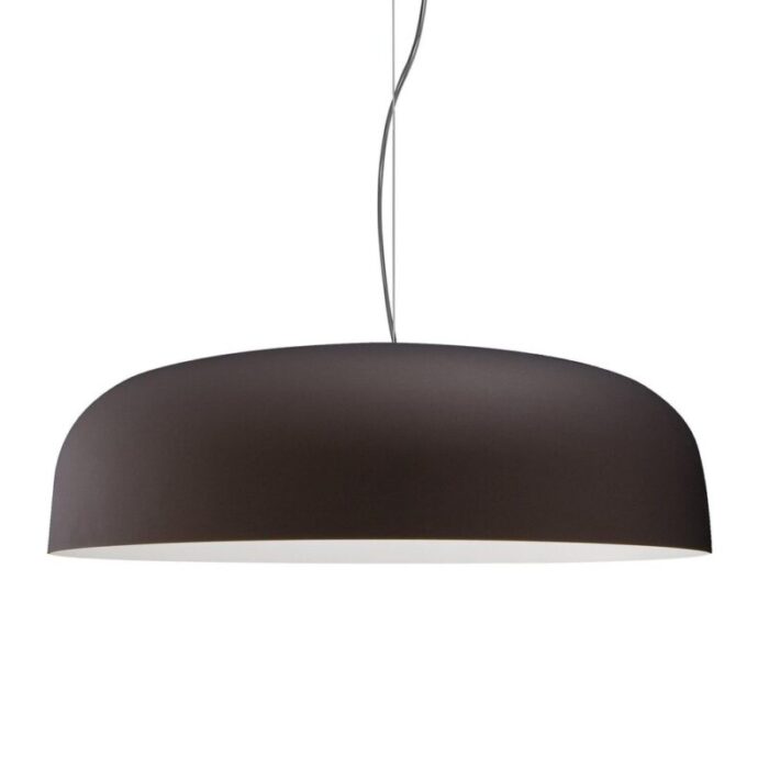 bronze and white canopy 422 suspension lamp by francesco rota for oluce 3