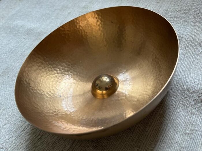 bronze bowl by tapio wirkkala for kultakeskus 5048