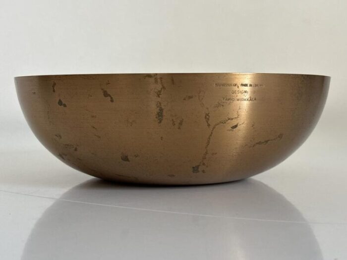 bronze bowl by tapio wirkkala for kultakeskus 7137