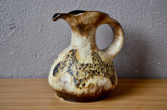 brutalist ceramic pitcher from dumler and breiden 1960s 0023