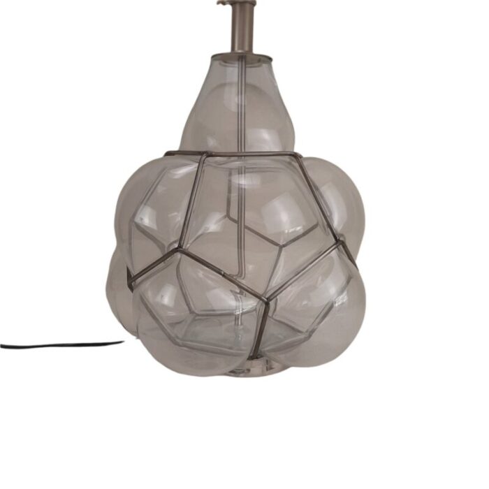 caged glass table lamp 2