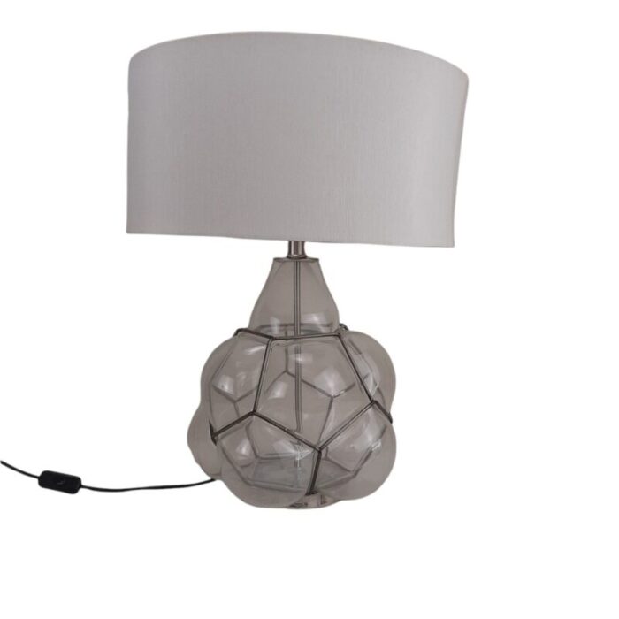 caged glass table lamp 6