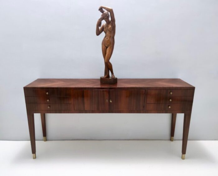 cantu artist sculpture of nude woman 1960s walnut 7425