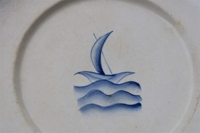 ceramic plate by gio ponti for richard ginori 1930 7276