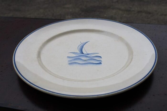 ceramic plate by gio ponti for richard ginori 1930 7896