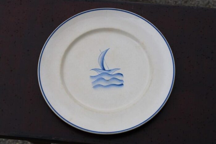 ceramic plate by gio ponti for richard ginori 1930 9868