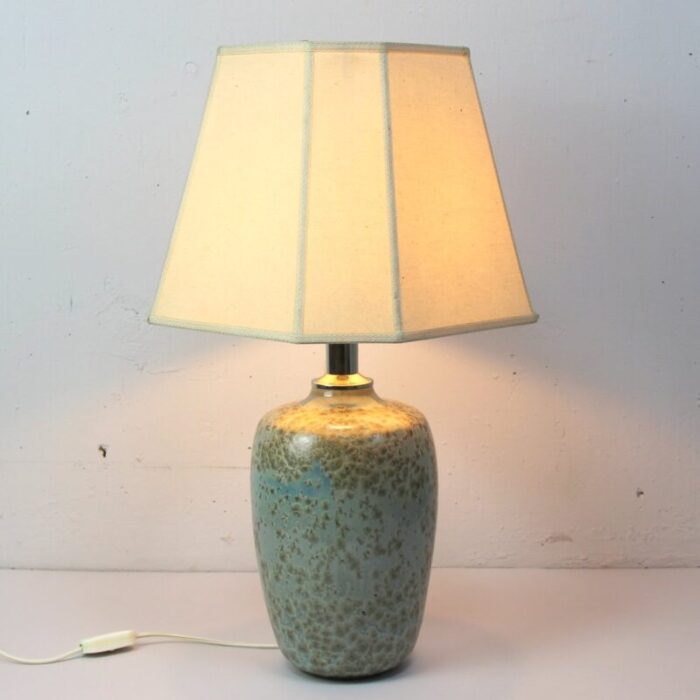 ceramic table lamp with crystallization 1970s 7