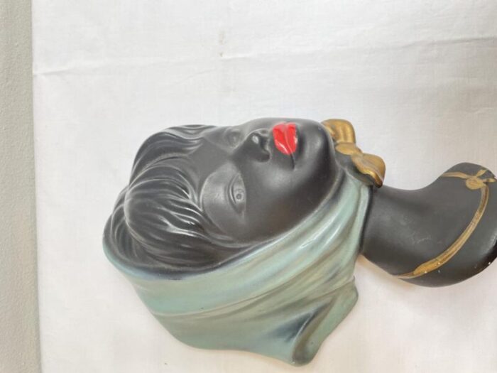 ceramic wall mask from cortendorf 1950s 6610