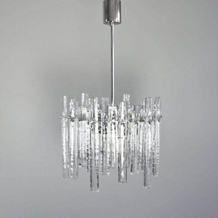 chandelier with 36 ice glass pieces from kinkeldey 1