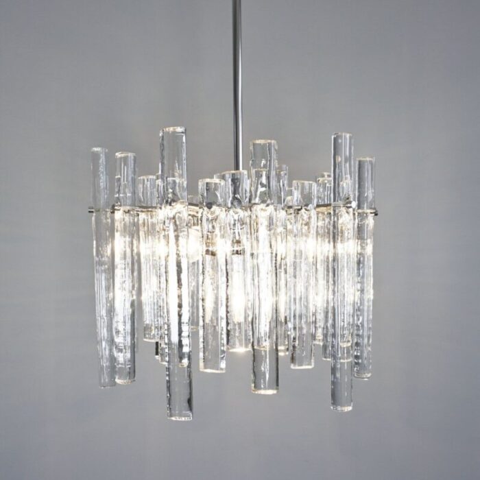 chandelier with 36 ice glass pieces from kinkeldey 6